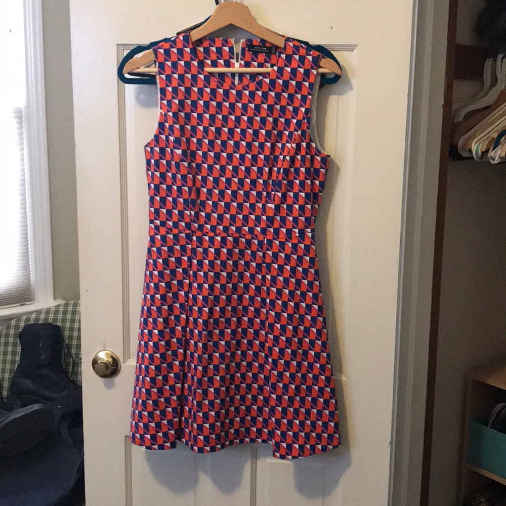 Kate Spade ♠️ Geometric Print Dress